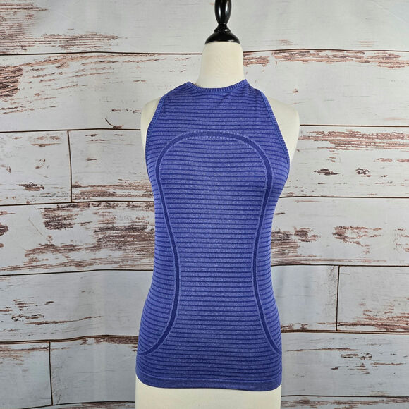 Lululemon Run: Swiftly Tech Tank Blue Size 4 - Picture 1 of 8